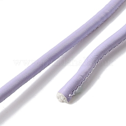 5mのPUレザーコード  ラウンド  DIYクラフト用  ラベンダー  4mm  約5.47ヤード（5m）/バンドル&nbsp;FIND-H054-01D