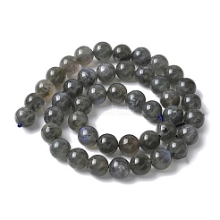 天然石ラブラドライトビーズ連売り  ラウンド  8~8.5mm  穴：1mm  約44個/連  14.57''（37センチメートル）&nbsp;X-G-U017-8MM-01