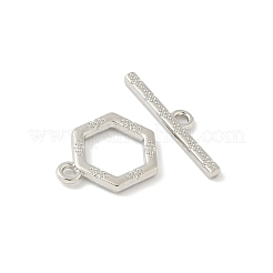 合金マンテル  カドミウムフリー＆鉛フリー  ラックめっき  六角  プラチナ  六角形：16x12x2mm  穴：1.6mm  バー：4.5x20.5x1.5mm  穴：1.6mm&nbsp;FIND-B047-10P