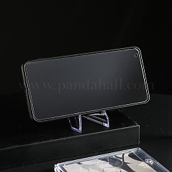 透明アクリルコインディスプレイスタンド  フォトカードディスプレイラック  三角イーゼル  透明  5.2x1.5x6.8cm&nbsp;PW-WG45451-01