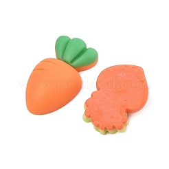 オペーク樹脂カボション  ミックスカラー  ニンジン  22.5~27x12~15.5x6.5~7.5mm&nbsp;CRES-M037-16