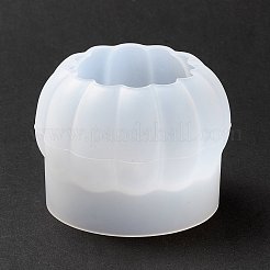 カボチャディスプレイシリコーン型  UVレジン用  エポキシ樹脂工芸品作り  ホワイト  68x51mm  内径：45mm&nbsp;DIY-I096-12