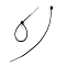 Nylon Cable Ties, Tie Wraps, Zip Ties, Black, 95x3mm, about 1000pcs/bag