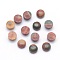 Natural Polychrome Jasper/Picasso Stone/Picasso Jasper Cabochons, Half Round, 4x2~2.5mm