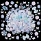 Glass Seed Beads, Ceylon, Mixed Color, 4~27x4~29.5x2.5~7.5mm, Hole: 1.5~2mm