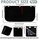 PCプラスチック安全フェイスシールド  長方形  ホワイト  200x395x2.5mm  穴：7.5x18.5mmと7.5x17mm&nbsp;FIND-WH0816-093B-2