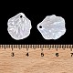 電気メッキABSプラスチックペンダント  シェルシェイプチャーム  ホワイト  20x17x5mm  穴：1.6mm&nbsp;KY-Z002-06B-3