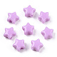 不透明なアクリルビーズ  スター  プラム  9x9.5x5.5mm  穴：2.5mm  約2050個/500g&nbsp;MACR-T047-01-08-3