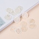 カピスシェルペンダント  フラットラウンド  ホワイトスモーク  20~20.5x0.5~1.5mm  穴：1.2mm&nbsp;SHEL-S274-71D-7