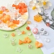 不透明＆透明アクリルビーズ  混合図形  砂茶色  7.5~33x7.5~43.5x4.5~16mm  穴：1.2~4mm  約50 G /袋&nbsp;MACR-YW0002-01B-4
