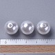 パール調アクリルビーズ  ラウンド  ホワイト  20mm  穴：2mm  約120個/500g&nbsp;PACR-20D-1-1-4