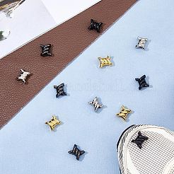 16色の合金製靴紐チャーム4個  靴の装飾アクセサリー用  ミックスカラー  16.5x14x9.5mm  穴：4.5mm  4個/カラー&nbsp;FIND-HS0001-17