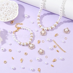 DIY チャームブレスレット ジュエリーキット  ゴールドカラー  6mm  穴：2mm  200pc&nbsp;DIY-YW0012-14