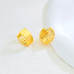 真鍮製の中空ハートフープピアス  18KGP本金メッキ  16x15mm&nbsp;ED4470