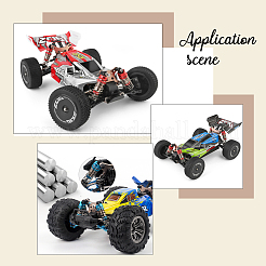 2セット2色スチール製フロントホイールドライブシャフトアセンブリ  リモートコントロールカーアクセサリー  犬用の骨  黒い銀  ミックスカラー  87x11mm  2個/セット  1セット/カラー&nbsp;AJEW-GA0003-25