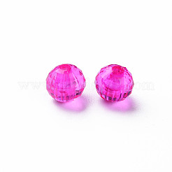 透明なアクリルビーズ  ラウンド  ミックスカラー  6x5.5mm  穴：1.6mm  約5000個/500g&nbsp;MACR-N013-014