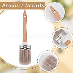 ペット用ペイントブラシ  木製ハンドル付き  アザミ  235x48x35mm  穴：8.5mm&nbsp;AJEW-GF0012-86B