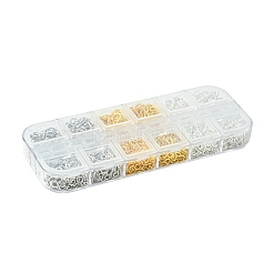 DIY 510 個 6 スタイル鉄ネジアイピンペグベイル  273個の真鍮製丸カン付き  ミックスカラー  8~10x4~5x1~1.2mm  穴：2~2.8mm&nbsp;DIY-FS0005-34