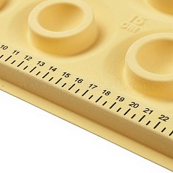 プラスチックブレスレットデザインボード  長方形  きいろ  26.4x35.3x1.5cm&nbsp;ODIS-P012-01