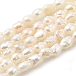 天然養殖淡水パールビーズ連売り  ライス  グレードA +  古いレース  2~3mm  穴：0.6mm  約86~87個/連  13.58''~13.78''（34.5~35センチメートル）&nbsp;PEAR-I007-01K-02A