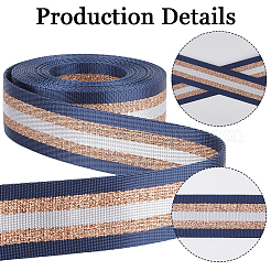 5ヤードポリエステルリボン  洋服アクセサリー  プルシアンブルー  1-1/2インチ（38mm）  5ヤード/セット&nbsp;OCOR-GF0005-11A