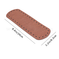 Diypuレザー編みかぎ針編みバッグ  ボトムとショルダーストラップ付き  DIYクラフトショルダーバッグアクセサリー用  ココナッツブラウン&nbsp;DIY-WH0167-30B