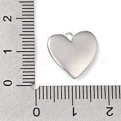 天然石シェルペンダント  真鍮製のハートチャーム  貝殻色  プラチナメッキ  14x14x4mm  穴：1.6mm&nbsp;KK-N290-01P