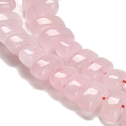 天然石ローズクォーツビーズ連売り  長方形  9x4x4.5mm  穴：1mm  約93個/連  15.28''（38.8センチメートル）&nbsp;G-Q167-B05-01