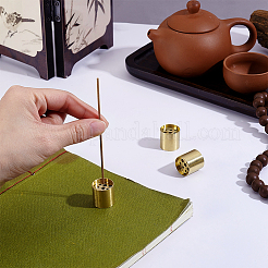 真鍮線香バーナーホルダー  ライトゴールド  20x19.5mm  穴：1.8mm＆2.5mm＆3.5mm  3pc&nbsp;AJEW-GA0010-20C
