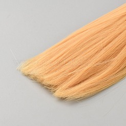 プラスチック人形のウィッグの髪  DIYの女の子のためのbjdメイキングアクセサリー  桃パフ  200mm&nbsp;AJEW-WH0695-007B