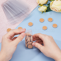 長方形の透明なプラスチックのPVCボックスギフト包装  防水折りたたみボックス  おもちゃやカビ用  透明  箱：3x3x8.1センチメートル  40pc&nbsp;CON-DC0001-12C