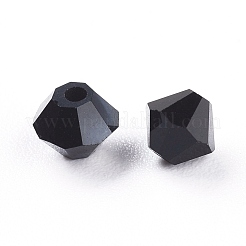 チェコガラスビーズ  多面カット  双円錐形  ミックスカラー  4x3.5~4mm  穴：1mm  約720個/袋&nbsp;GLAA-I045-01B-06
