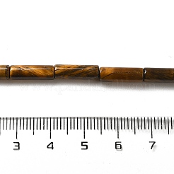 天然石タイガーアイビーズ連売り  コラム  13.5~14x4~4.5mm  穴：1.2mm  約28個/連  15.16''（38.5センチメートル）&nbsp;G-D464-40