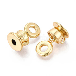 真鍮ヨーロッパダングルチャーム  カップ  大穴ペンダント  カドミウムフリー＆鉛フリー  18KGP本金メッキ  21mm  穴：4.5mm&nbsp;KK-N271-07G