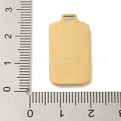 304ステンレススチールラインストーンペンダント  エナメルスタイル  長方形  ハート  ゴールドカラー  25.5x13.5x1mm  穴：1.8x3.5mm&nbsp;STAS-I322-85G