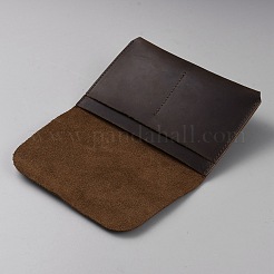 長方形の革製旅行パスポートウォレットカバー  ココナッツブラウン  150x100x18mm&nbsp;AJEW-WH20007-03A