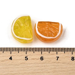 手作りランプワークビーズ  オレンジ  ミックスカラー  18~18.5x13.5x7.5~9mm  穴：1.8mm&nbsp;LAMP-S079-12