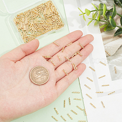 ラックメッキ真鍮製ビーズ  ニッケルフリー  チューブ  18KGP本金メッキ  10x1.5mm  穴：1mm  300個/箱&nbsp;KK-DC0002-48