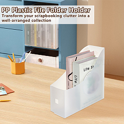 PPプラスチックファイルフォルダーホルダー1セット  紙シール4枚付き  ミックスカラー  240x90x270mm&nbsp;ODIS-OC0014-69