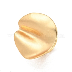 女性用マットゴールド合金調節可能リング  葉  内径：18.2mm&nbsp;LS-RJEW-K260-07D