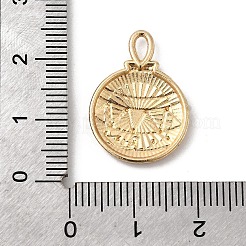 クリスマス合金エナメルペンダント  ゴールドカラー  クリスマス鐘  22x16x2mm  穴：3.5x2mm&nbsp;FIND-H055-17E-G02
