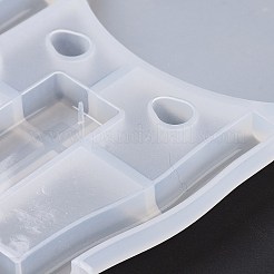 スイング豚ディスプレイ装飾 diy キット  2個のシリコンモールドを含む  10本のアイピン  スクリューアイピンペグベイル10個。  ホワイト  5.8~120x6~75x0.5~7.5mm&nbsp;SIMO-H002-02