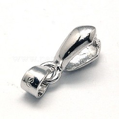 変色防止ロジウムメッキ スターリングシルバーアイスピック＆ピンチベイル925個  プラチナ  10.5x3mm  穴：4x3mm  ピン：0.6mm&nbsp;STER-A006-333P