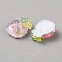 オペーク樹脂カボション  グリッターパウダー付き  パイナップル  23x17.5x7.5mm&nbsp;CRES-CJC0011-001E