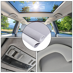 自動車のルーフライニング用シルケット加工ベルベットコットン生地  グレー  2000x1500x3mm&nbsp;AJEW-WH0596-415B