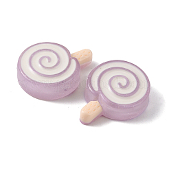 樹脂カボション  模造食品  ロリポップ  ライラック  24.5x18.5~19x7mm&nbsp;RESI-WH0035-07A