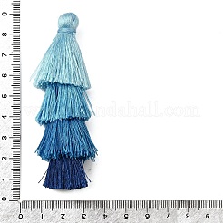 ポリエステルタッセルペンダント  ミッドナイトブルー  84~85x28~35mm&nbsp;FIND-D303-02P