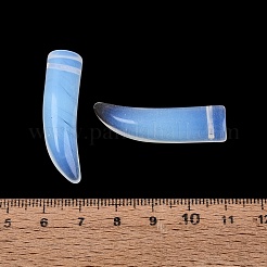 オパールペンダント  牛角のお守り  35~38x10~14x10~11mm  穴：1.2~1.5mm&nbsp;G-Q602-10L