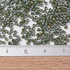MIYUKIデリカビーズ  シリンダー  日本製シードビーズ  11/0  （db1575)不透明アボカドab  1.3x1.6mm  穴：0.8mm  約10000個/袋  50 G /袋&nbsp;SEED-X0054-DB1575