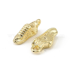 合金ペンダント  靴チャーム  長持ちメッキ  ラックめっき  ゴールドカラー  18x7.5x5mm  穴：1.6mm&nbsp;FIND-H024-12G